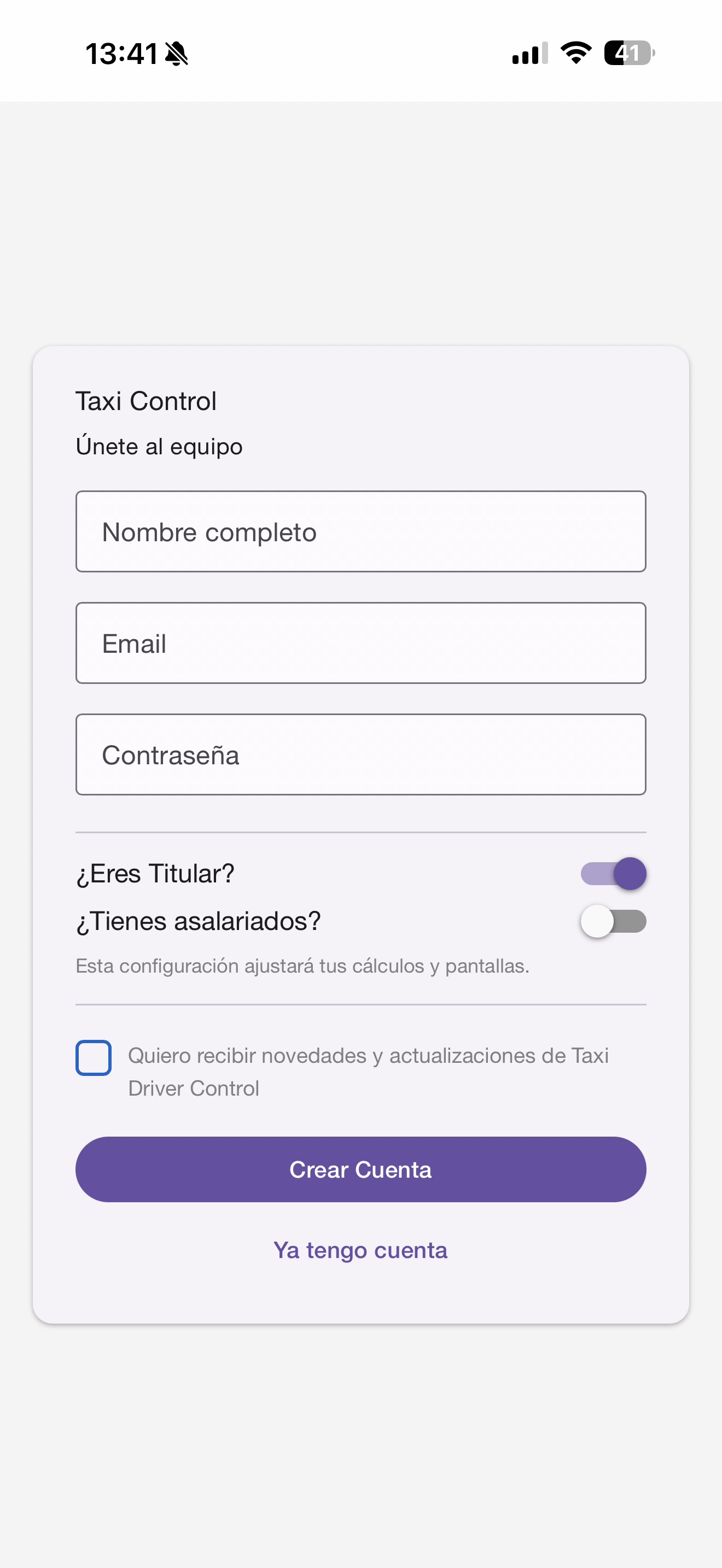 Formulario de registro